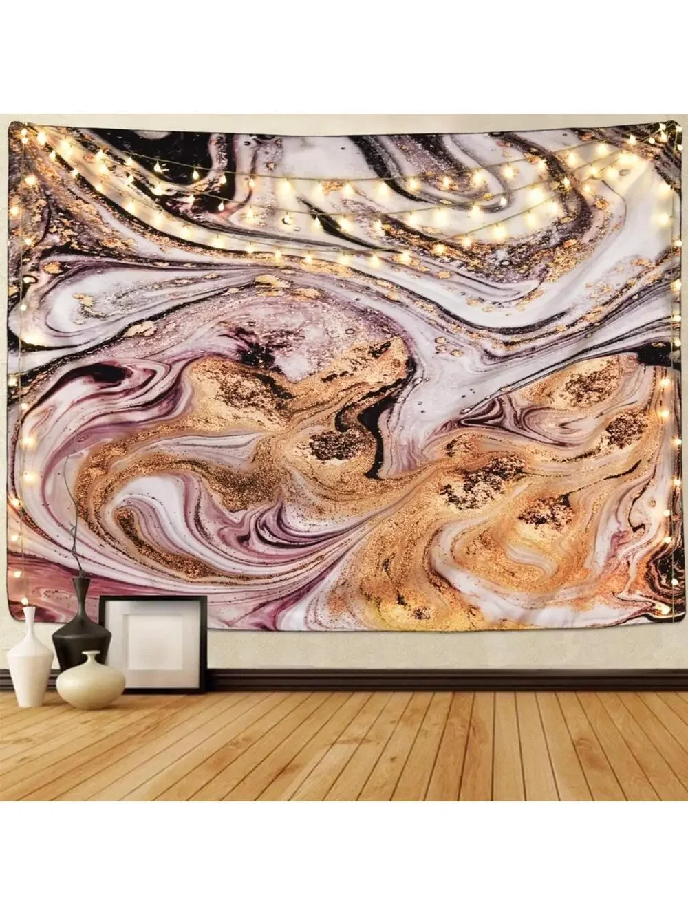 NWT Marble & Gold Tapestry